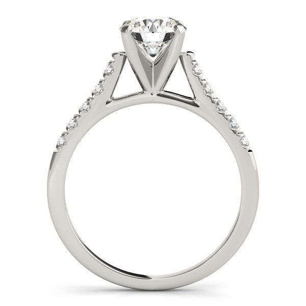 14k White Gold Cathedral Design Diamond Engagement Ring (1 1/8 cttw)