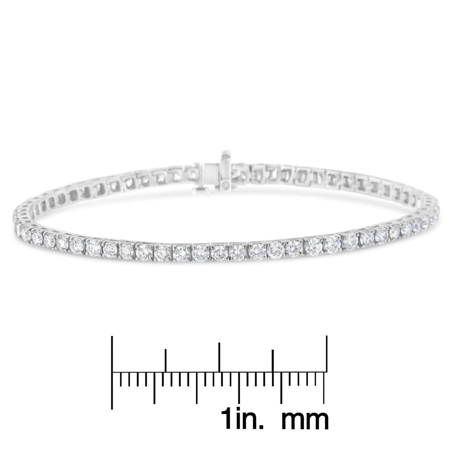 IGI Certified Diamond 14K White Gold Classic 7' Tennis Bracelet - Choice of Carat Weights