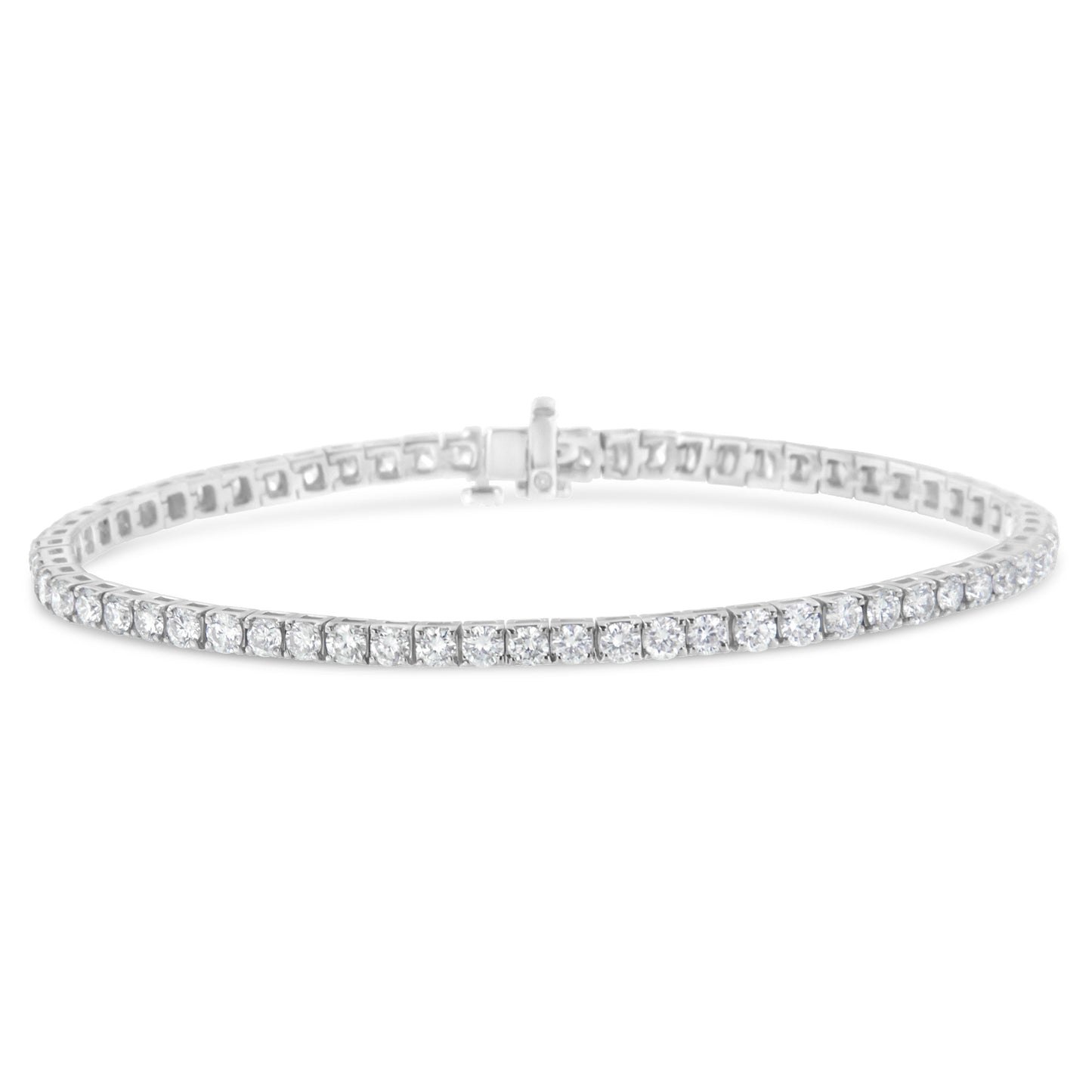 IGI Certified Diamond 14K White Gold Classic 7' Tennis Bracelet - Choice of Carat Weights