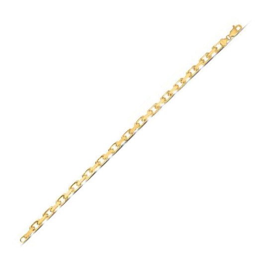 14k Yellow Gold French Cable Link Chain (4.80 mm)