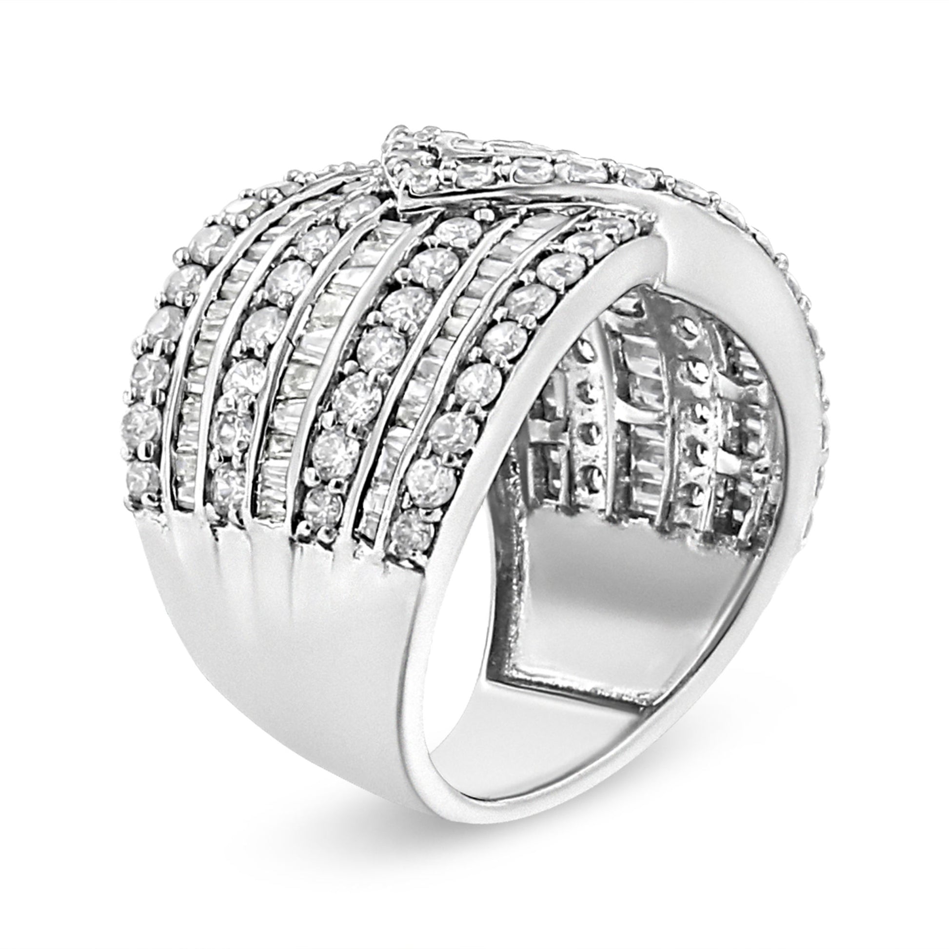 sterling silver diamond ring