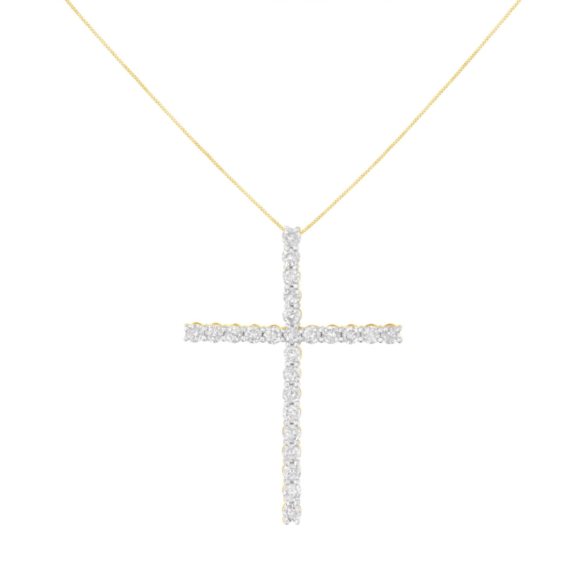 womens diamond cross pendant necklace