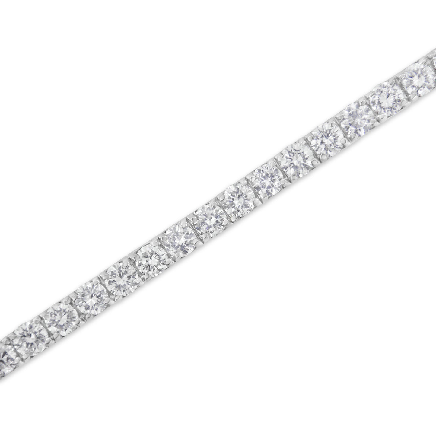 IGI Certified Diamond 14K White Gold Classic 7' Tennis Bracelet - Choice of Carat Weights