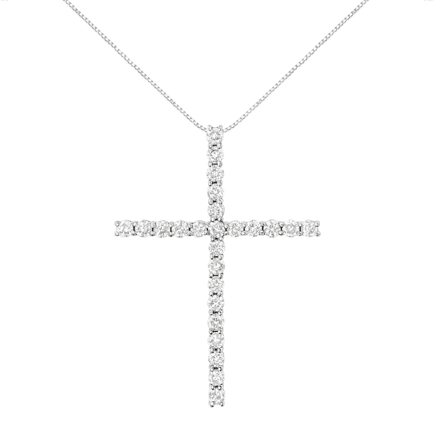 cross pendant sterling silver necklace