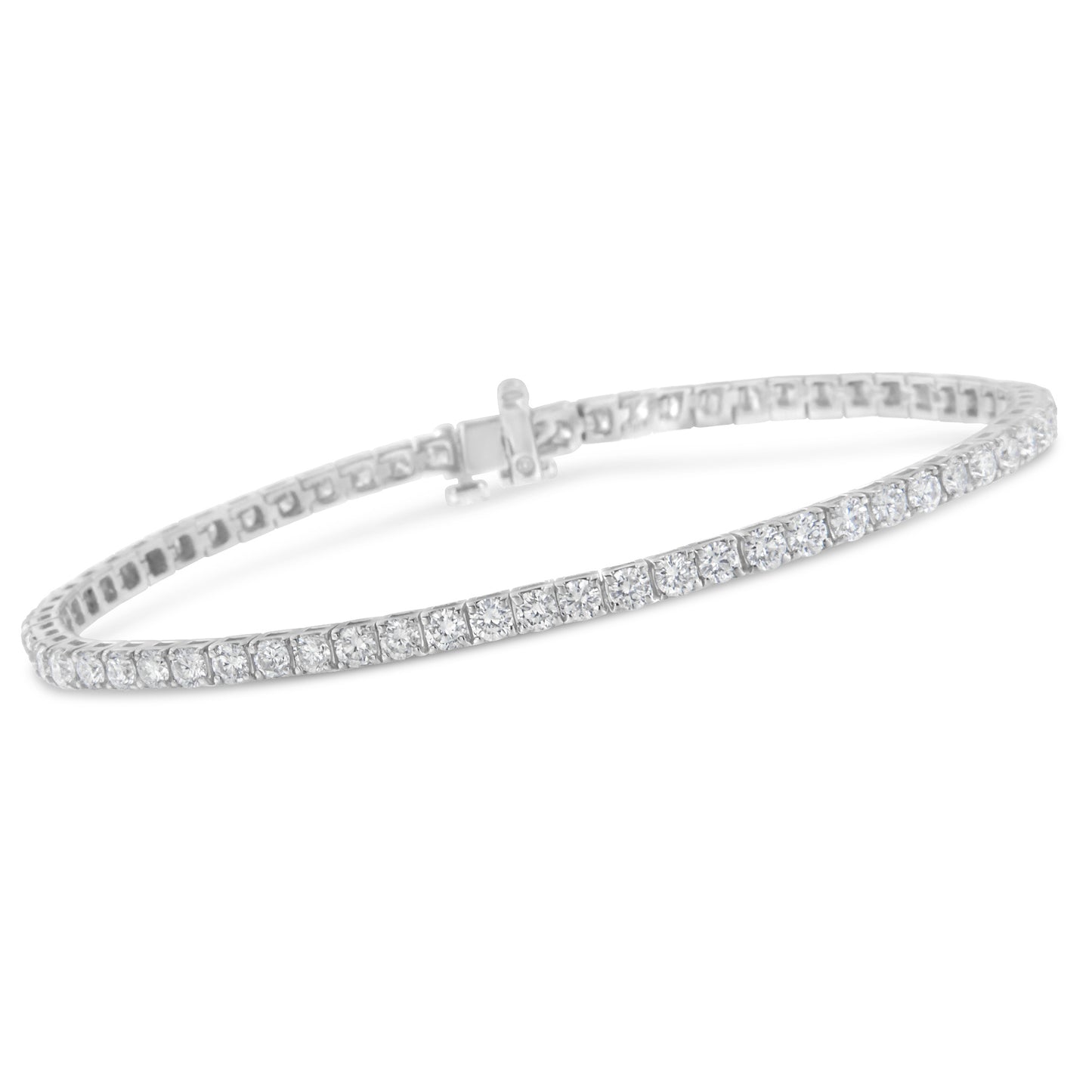 IGI Certified Diamond 14K White Gold Classic 7' Tennis Bracelet - Choice of Carat Weights