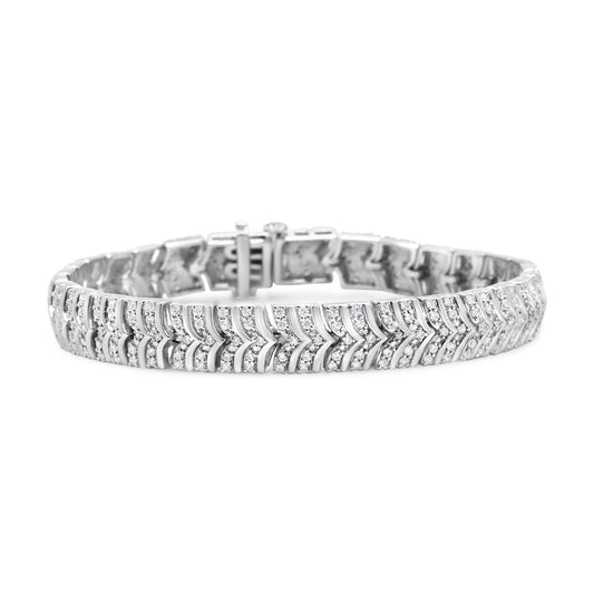 .925 sterling silver diamond bracelet