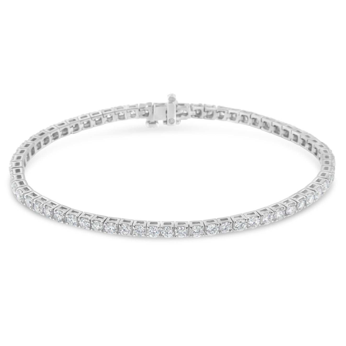 IGI Certified Diamond 14K White Gold Classic 7' Tennis Bracelet - Choice of Carat Weights